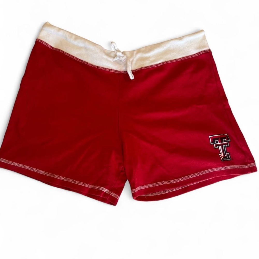 Vintage 2000s Texas Tech Red Raiders cotton shorts L ~ college soft lounge / gym